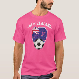 New Zealand Soccer Flag Football New Zealander Pri T-Shirt