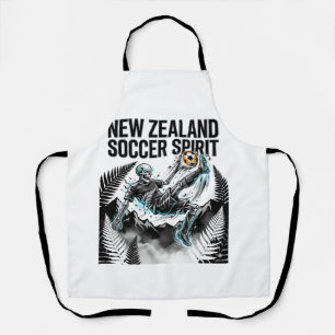 New Zealand Soccer Spirit Skeleton Striker Nations Apron