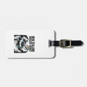 New Zealand Soccer Spirit Skeleton Striker Nations Luggage Tag