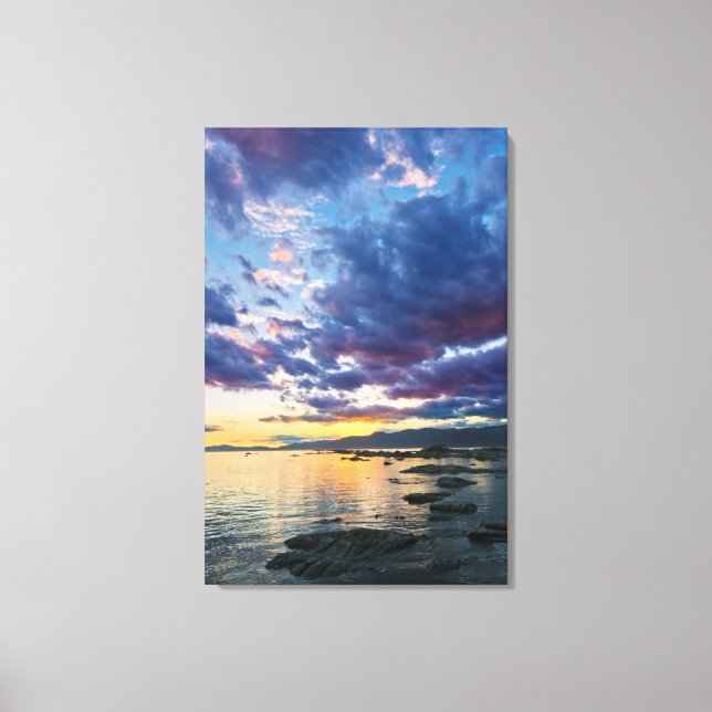 New Zealand, South Island, Kaikoura, South Bay Canvas Print (Front)