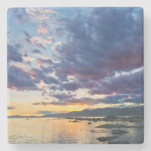 New Zealand, South Island, Kaikoura, South Bay Stone Coaster