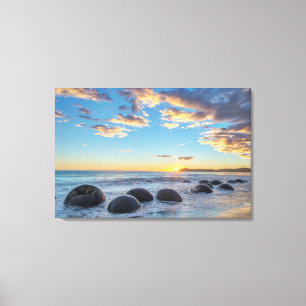 New Zealand, South Island, Moeraki Boulders Canvas Print