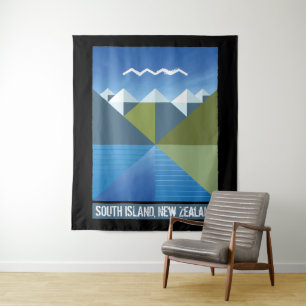 NEW ZEALAND SOUTH ISLAND TAPESTRY