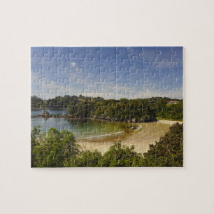 New Zealand, Southland, Stewart Island, Halfmoon Jigsaw Puzzle