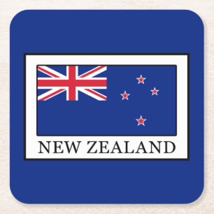 New Zealand Square Paper Coaster