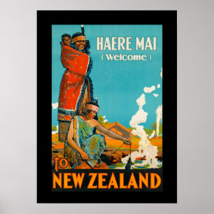 New Zealand Travel Poster