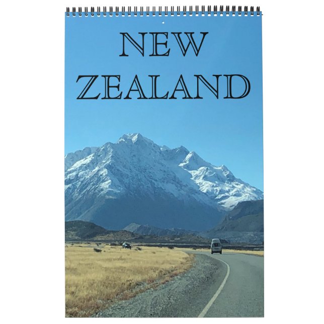 new zealand travels (with locations) calendar (Cover)
