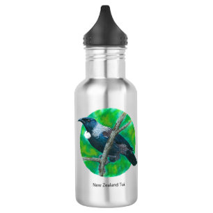 New Zealand Tui - Painting in acrylic 532 Ml Water Bottle