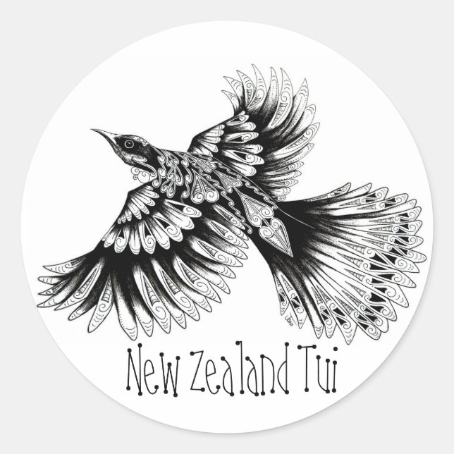 New Zealand Tui Sticker (Front)