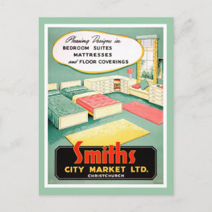 New Zealand Vintage Advertising Poster Postcard