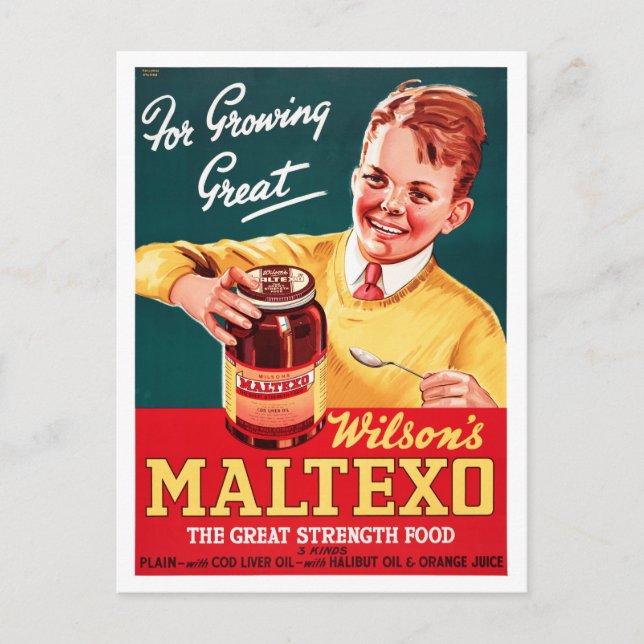 New Zealand Vintage Advertising Poster Postcard (Front)