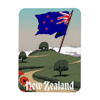 new Zealand Vintage Travel Magnet
