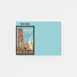New Zealand vintage travel Post-It notes