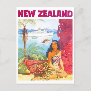 New Zealand vintage travel Postcard