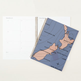 new zealand Vintage weather map Planner
