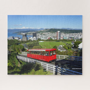 New Zealand Wellington city cable car Jigsaw Puzzle