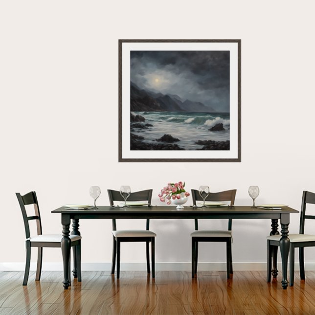 New Zealand West Coast - Stretched Canvas Print (New Zealand West Coast
Original painting by Roger Smith.)