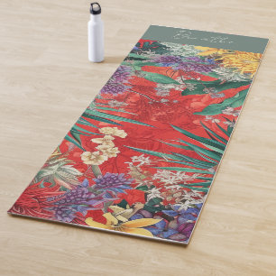 New Zealand Wildflowers Yoga Mat