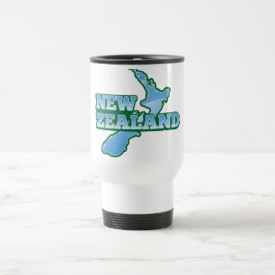 NEW ZEALAND with a map Travel Mug