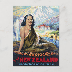 New Zealand: Wonderland of the Pacific Postcard