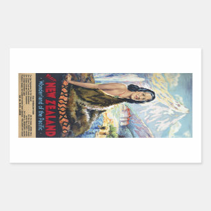 New Zealand: Wonderland of the Pacific Rectangular Sticker