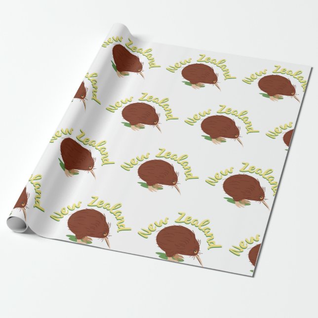 New Zealand Wrapping Paper (Unrolled)