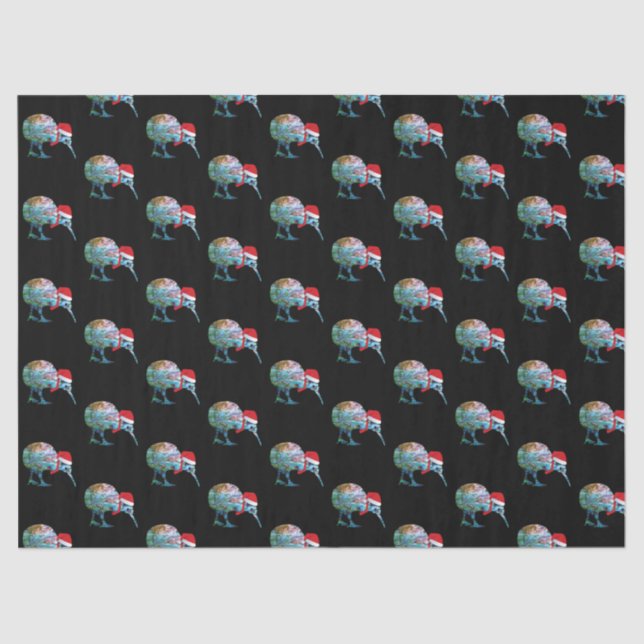 NEW ZEALAND XMAS  KIWI SIMPLE PAUA TISSUE PAPER (Front)