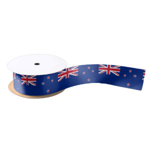 New Zealand & Zealand Flag Ribbon /Aotearoa Satin Ribbon