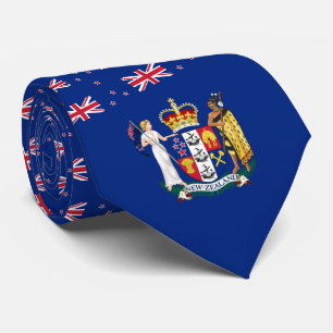 New Zealander Flag & Coat of Arms, New Zealand Tie