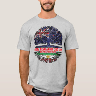 New Zealander Grown, Iranian Roots – Lion and Sun  T-Shirt