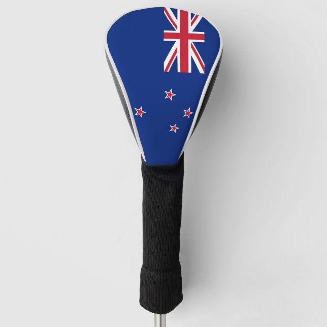 New Zealander (Kiwi) flag Golf Head Cover (Front)