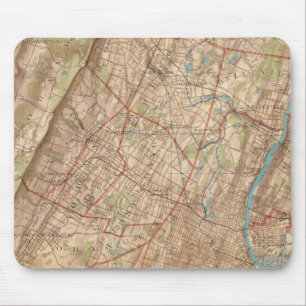 Newark and Elizabeth, New Jersey Mouse Mat