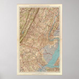 Newark and Elizabeth, New Jersey Poster