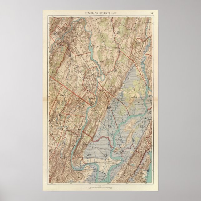 Newark and Paterson, New Jersey Poster (Front)