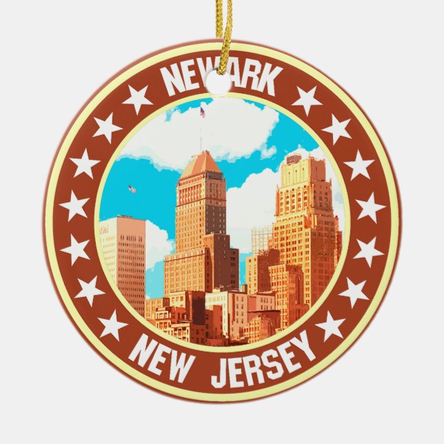 Newark                                             ceramic tree decoration (Front)