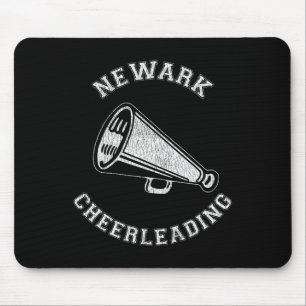 Newark Cheer Distressed Retro 90's Cheerleader Mouse Mat