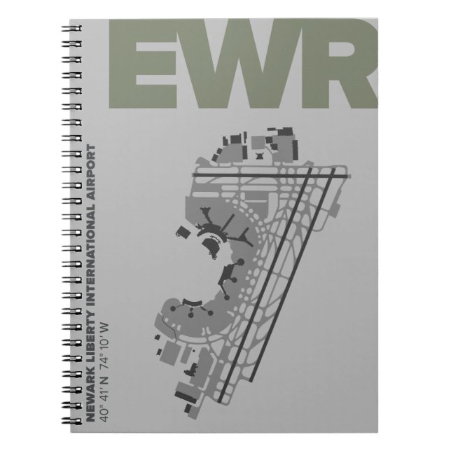 Newark Liberty Airport (EWR) Diagram Notebook (Front)