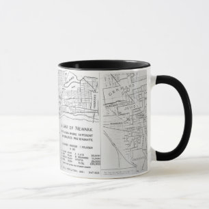 Newark New Jersey 1911 Ethnic Neighbourhood Map Mug