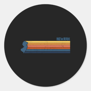 Newark New Jersey City Classic Round Sticker