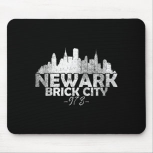 Newark New Jersey Nj Brick City Skyline Mouse Mat