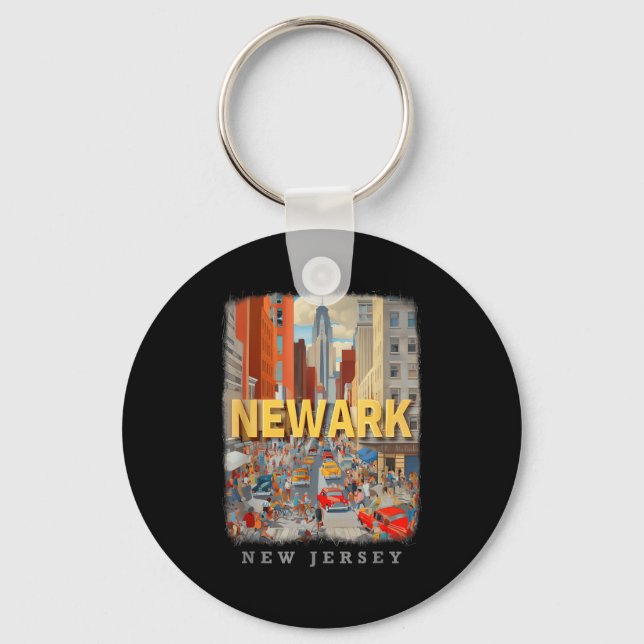 Newark New Jersey Nj Urban Energy Sd649  Key Ring (Front)