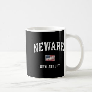 Newark New Jersey Nj Vintage American Flag Srts De Coffee Mug