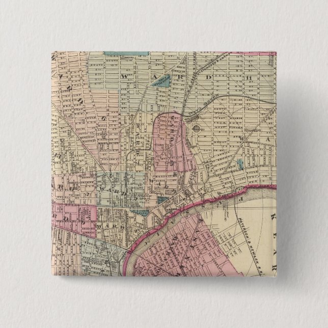 Newark, NJ 15 Cm Square Badge (Front)