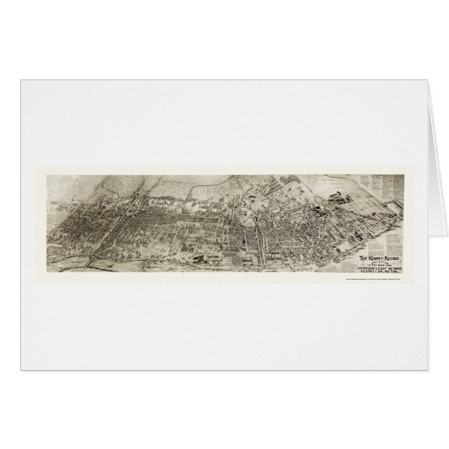 Newark, NJ Panoramic Map - 1907 (Front Horizontal)