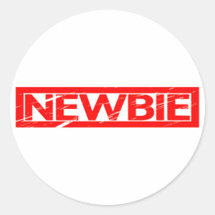 Newbie Stamp Classic Round Sticker
