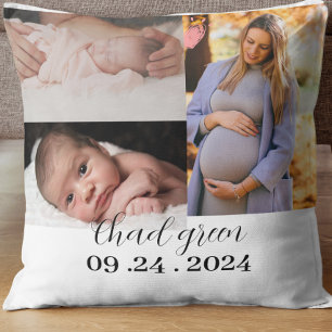  Newborn baby boy white photo keepsake mum-to-be  Cushion