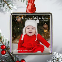 Newborn Baby Christmas Photo Elegant Christian