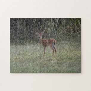 Newborn Baby Deer Fawn in a Meadow Puzzle