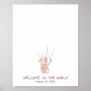 Newborn Baby Fingerprint Guest Book