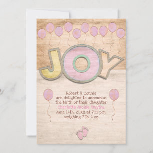 Newborn Baby Girl Announcement